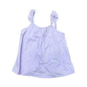 Compania Fantastica Purple Ruffle Sleeve Tank Top